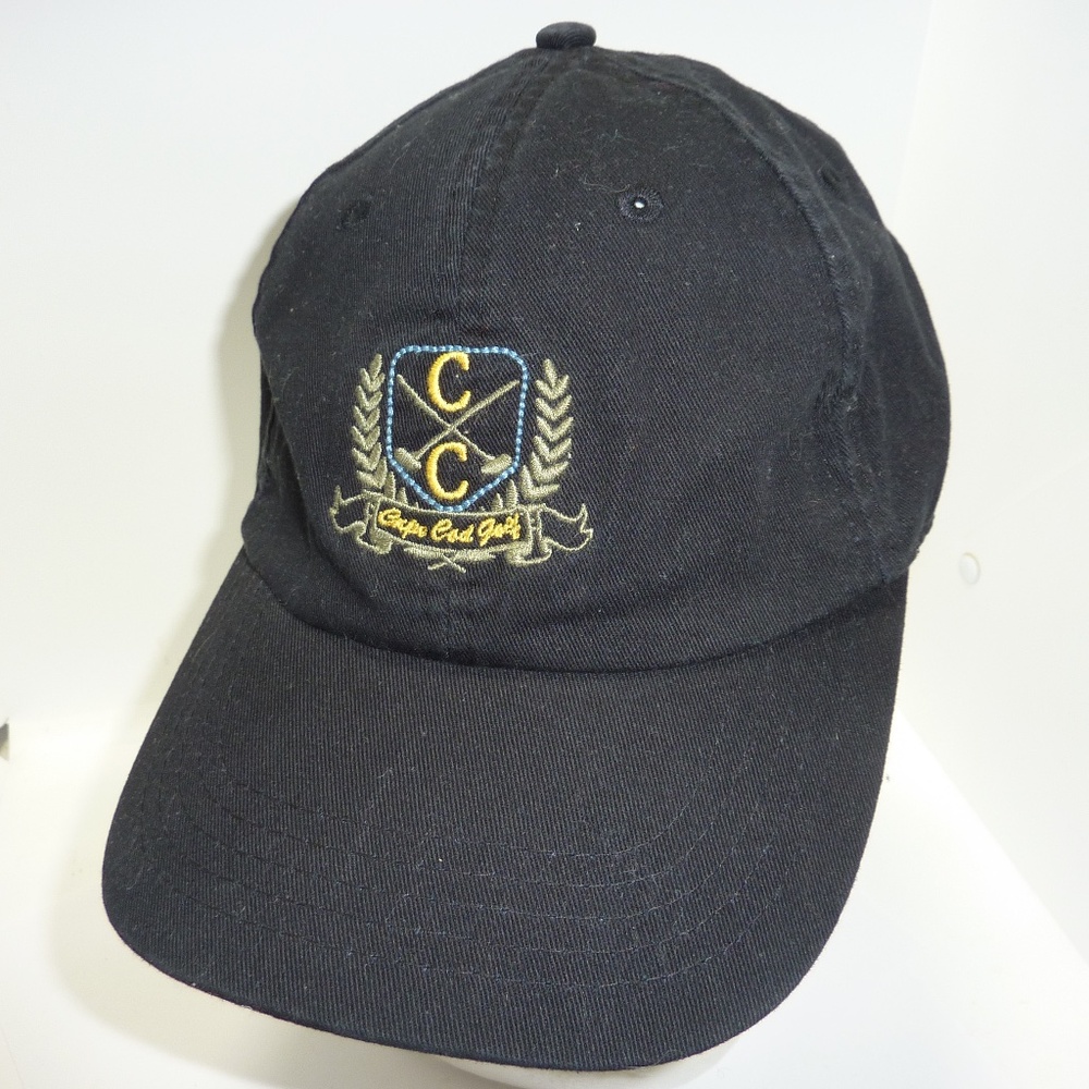 Cuffy’s of Cape Cod  GOD GOLF - MENS 100% COTTON BLACK  Adjustable Hat Cap VTG